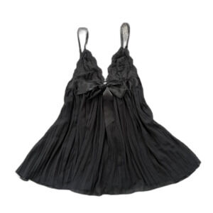 Victoria Secret black babydoll lingerie sheer flowy dress